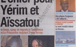 A la Une du Journal Enquête du 20 Septembre 