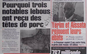 A la Une du Journal Le Populaire du 20 Septembre 