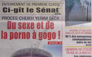 A la Une du Journal Walfadjri du 20 Septembre 