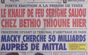 A la Une du Journal L'As du 21 Septembre 