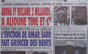 A la une du Journal L'As du 22 Septembre 