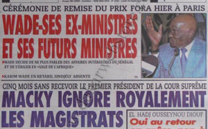 A la Une du Journal L'As du 24 Septembre 