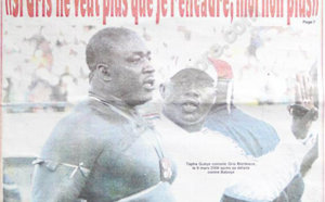 A la Une du Journal Sunu Lamb du 25 Septembre 