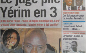 A la Une du Journal Enquête du 27 Septembre 