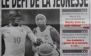 A la Une du Journal Sud Quotidien du 29 Septembre