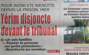 A la Une du Journal Walfadjri du 03 Octobre 
