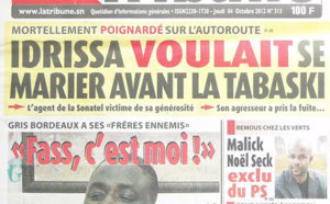 A la Une du Journal La Tribune du 04 Octobre 