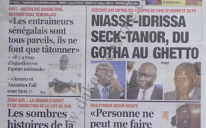 A la Une du Journal L'Observateur du 05 Octobre