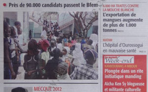 A la Une du Journal Le Soleil du 05 Octobre 