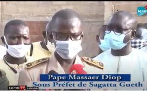 Vidéo - Don de denrées alimentaires aux populations de Sagatta Gueth: Le sous-préfet salue l'initiative