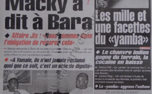 A la Une du Journal Le Populaire du 08 Octobre 