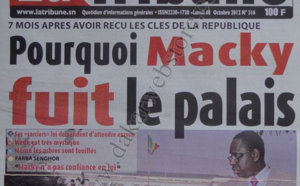 A la Une du Journal La Tribune du 08 Octobre 