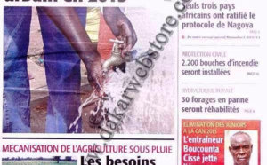A la Une du Journal Le Soleil du 09 Octobre 