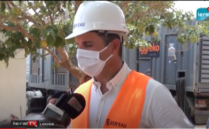 VIDEO - Travaux de réalisation de la ligne haute tension du nouveau site de Kms3, l’hivernage...Silvain Betry de Sen’Eau explique !