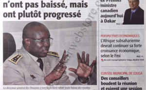 A la Une du Journal Le Soleil du 10 Octobre 