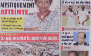 A la Une du Journal La Tribune du 11 Octobre 