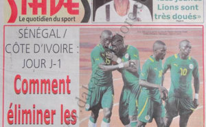 A la Une du Journal Stades du 12 Octobre 