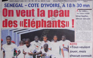A la Une du Journal Walf Sport du 13 Oct