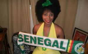 Adiouza supportrice des Lions de la Téranga