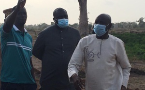 Le Ministre de l'Intérieur Aly Ngouille Ndiaye et le Ministre de l'Urbanisme du Logement et de l'Hygiène publique Abdou Karim Fofana, à Ndingler (Photos)