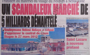 A la Une du Journal Le Quotidien du 17 Octobre 