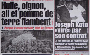 A la Une du Journal Le Populaire du 19 Octobre