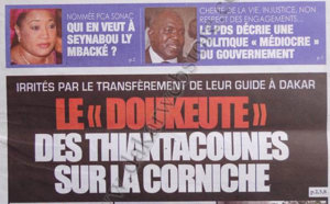A la Une du Journal Direct Info du 20 Octobre 