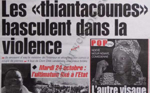A la Une du Journal Le Populaire du 20 Octobre 