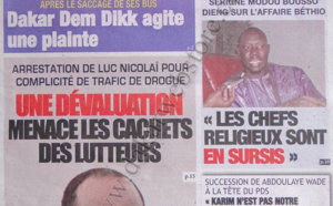 A la Une du Journal Direct Info du 22 Octobre 