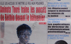 A la Une du Journal Walfadjri du 22 Octobre 
