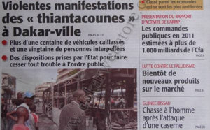 A la Une du Journal Le Soleil du 23 Octobre 