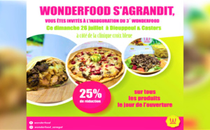 WONDERFOOD S'AGRANDIT: OUVERTURE PROCHAINE A DIEUPPEUL ET CASTOR LE DIMANCHE 26 JUILLET