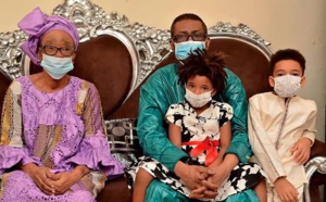 Tabaski 2020: Youssou Ndour, ses enfants, son "sagnsé" et son bélier (Photos)