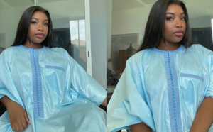 Tabaski: Venus, la fille de Youssou Ndour débarque avec un mini grand boubou très chic (Photos)