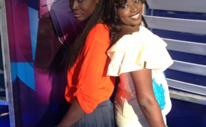 La top model international Dji Dieng en complicité avec Sister Mya de la Rts