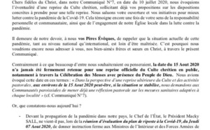 15 août 2020 : Pas de messe publique pour Assomption