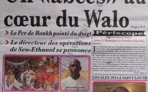 A la Une du Journal L'Office du  05 Novembre