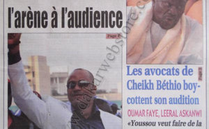 A la Une du Journal Walf grand Place du 06 Novembre