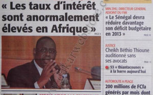 A la Une du Journal Le Soleil du 06 Novembre