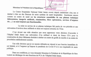 Centre Hospitalier National Dalal Jamm:  Le PCA Pr. Papa Touré claque la porte pour...