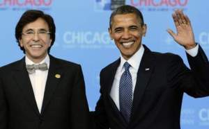Di Rupo premier dirigeant étranger à féliciter Obama