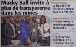 A la Une du Journal Le Soleil du 07 Novembre