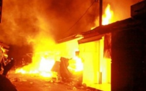 Incendie au marché central de Louga: 20 cantines consumées