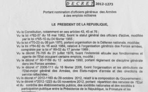Mouvement dans l'Armée: Mohamed Sané nouveau sous-Cemga, Bara Cissokho devient patron de l’Armée de mer