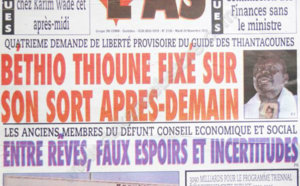 A la Une du Journal L'As du 20 Novembre