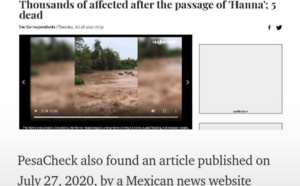 Des Fake News s’infiltrent parmi des inondations :  des déluges survenus au Mexique sont « transférés » à Diamniadio