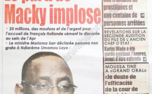 A la Une du Journal Rewmi du 26 Novembre