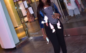 Oumou, l’actrice de Pod et Marichou profite de son séjour aux États-Unis avec ses jumeaux  (Photos)