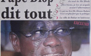 A la Une du Journal L'Office du 27 Novembre