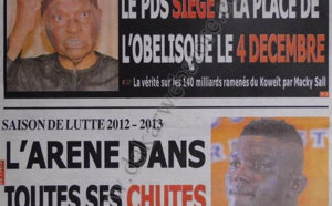 A la Une du Journal Le Pays du 27 Novembre
